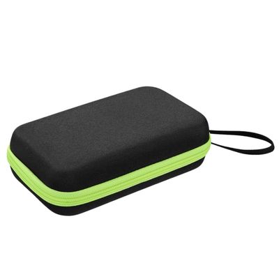 VALICLUD Protective Case Storage Bag, Portable Shockproof Eva Carrying Case with Green Zipper and Lanyard, Home Use Non-contact Pouch