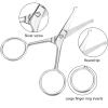 Stainless Steel Nose Hair Scissors for Men Women Trimming Facial Hair Eyebrow Ear Hair view 2
