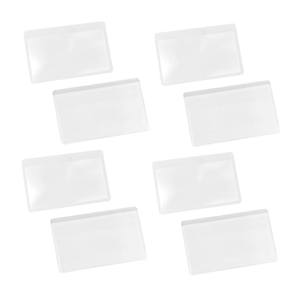 Portable Magnifier 8Pcs PVC Shaped Glasses for Small Print