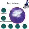 Wheelchair Headrest Neck Support Comfortable Seat Back Cushion Pillow Adjustable Padding For Adults Portable Universal Wheelchair Accessories, Purple view 4