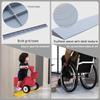 Indoor Threshold Ramps, Non-Slip Plastic Threshold Ramp for Wheelchairs Pet Bath Stairs Vacuum Robot Access 100x18x8cm Grey - Ideal for Disabled Mobility and Home Use view 3