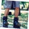ifundom 2pcs Leather Roller Skate Toecover with Good Cushioning Performance and Simple Cleaning Convenient Skates Protector for Sturdy Toe Guard Black Colour view 2
