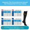 ( 2 Pairs ) Compression Socks for Men & Women Graduated Support Stockings for Travel, Flight, Running, Nurses, Pregnancy, Maternity, Sports, Calf & Ankle Circulation (Black/Black, L/XL) view 2