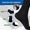( 2 Pairs ) Compression Socks for Men & Women Graduated Support Stockings for Travel, Flight, Running, Nurses, Pregnancy, Maternity, Sports, Calf & Ankle Circulation (Black/Black, L/XL) view 4