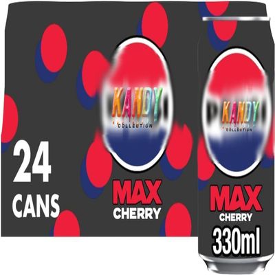 psi Max Cherry, 330ml Cans, Pack of 24 by Kandy Collection