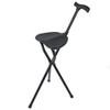 DUIRHNFV Canes Portable Walking Stick Chair Seat Crutch Stool Elderly Folding Tripod Folding view 1