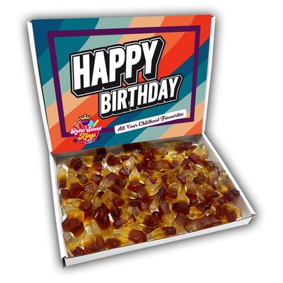 Cola Bottles Gift Box Happy Birthday Hamper (RETRO BIRTHDAY FRONT)