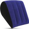 1Set Blue Sex Furniture - Ramps & Cushions for Bedroom Sex Pillowcase Wedge Pillow Men Women Couples Inflatable Ramp Positioning for Deeper Position Support, Intimacy Pillow Sweater view 1