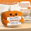 Ovrrcame Crochet Appreciation Pumpkin Pie - Farewell Gifts for Coworkers, Bosses, Employees, Volunteers, Teachers, Mini Fall Office Decor for Leaving, Going Away, New Beginning, Retirement, Thank You view 4