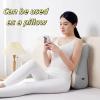Discreet Wedge Pillow for Couples - Waterproof & Portable Cushion for Intimacy Support, Firm Foam Pillow with Washable Cover(Bule view 3