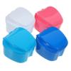 CALLARON 8pcs Household Retainer Cases Convenient Denture Boxes for Daily Use Portable Denture Cups Storage Supplies Professional Containers for Travel and Home Use view 1