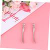 WRITWAA Eye Massage Sticks Spoon and Massage Stick Silver Zinc Alloy for Women 2Pcs with Smooth Surface and Two Different Ends Promoting Eye Cream Absorption Skin Care Tool view 3