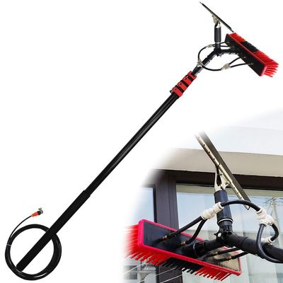 12-36FT Water Fed Pole Kit with Scraper, Window Cleaning Kit with Extension Pole, Extendable Solar Panel Cleaning Brush, for Home and Commercial Window Cleaning Tool(20FT/6.0m)