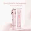 2025 New Glow Aura Womens Shaver, Comfort 2 in 1 Electric Shaver Razors for Women, Ipx7 Waterproof Wet and Dry, Waterproof Electric Bikini Trimmer for Women view 2