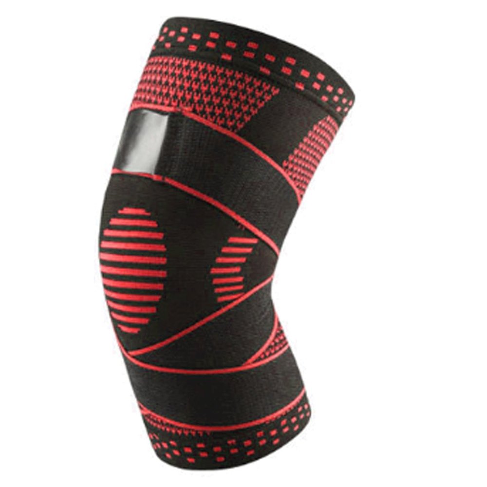 1 Pc Compression Knee Sleeve Knee Support with Patella Pad Side Stabilizers Knee Braces for Relief Meniscus Tear Joint Pain Knee Brace
