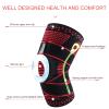 1 Pc Compression Knee Sleeve Knee Support with Patella Pad Side Stabilizers Knee Braces for Relief Meniscus Tear Joint Pain Knee Brace view 4