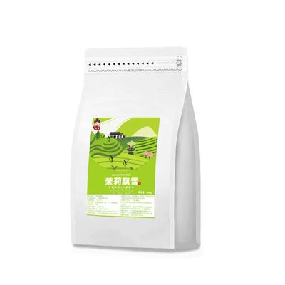 Jasmine Snowflake Tea - Premium Green Leaves for Bubble, Iced Tea & Brewing - Floral Aroma Loose Leaf, 100% Natural Base Ingredient (50g) (300g)