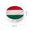 BVKWNTSA Portable Round Italy Flag Printed Contact Lens Case is Stylish and Compact, Easy to Carry and Protects Lenses. view 2
