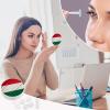 BVKWNTSA Portable Round Italy Flag Printed Contact Lens Case is Stylish and Compact, Easy to Carry and Protects Lenses. view 4