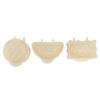 3PCS Pie Molds Set Mini Hand Pie Non Stick Heat Resistant Easy Clean for Christmas Halloween Kitchen Baking Environmentally Friendly ABS 3 Shapes Rectangle Semicircle Round view 1