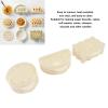 3PCS Pie Molds Set Mini Hand Pie Non Stick Heat Resistant Easy Clean for Christmas Halloween Kitchen Baking Environmentally Friendly ABS 3 Shapes Rectangle Semicircle Round view 2