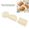 3PCS Pie Molds Set Mini Hand Pie Non Stick Heat Resistant Easy Clean for Christmas Halloween Kitchen Baking Environmentally Friendly ABS 3 Shapes Rectangle Semicircle Round view 3
