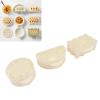 3PCS Pie Molds Set Mini Hand Pie Non Stick Heat Resistant Easy Clean for Christmas Halloween Kitchen Baking Environmentally Friendly ABS 3 Shapes Rectangle Semicircle Round view 4