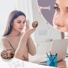 BVKWNTSA Portable Round Cute Bear Valentine Gift Printed Contact Lens Case is Stylish and Compact, Easy to Carry and Protects Lenses. view 4