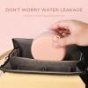 Denture Case, Leak Proof Denture Bath Cup, Denture Soaking Container Cups for Dentures, Retainers, Mouth Guard Storage Case, Full & Partial Denture Cleaning Holder Box with Strainer, Pink view 4