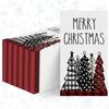 Horaldaily 100 ChristmasDisposable Paper Decorative Guest Napkins, Xmas Tree Buffalo Plaid Red for Party Lunch Dinner Kitchen Bathroom view 1