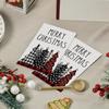 Horaldaily 100 ChristmasDisposable Paper Decorative Guest Napkins, Xmas Tree Buffalo Plaid Red for Party Lunch Dinner Kitchen Bathroom view 3