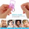 5 Pieces Portable Dental Floss Keychain Dentist Gifts Key Ring Floss Stick for Teeth Cleaning (Random Colour 15 m) view 3