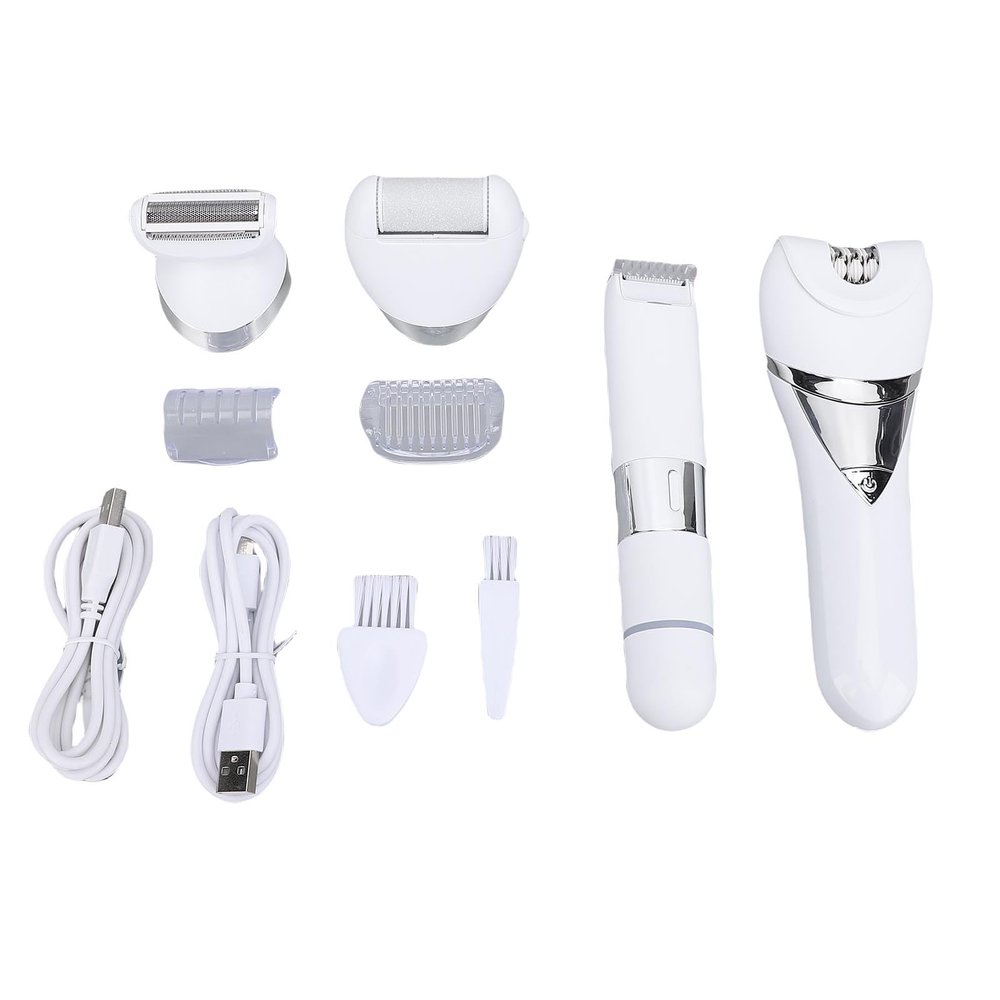 TARSHYRY Electric Body Hair Trimmer Womens Bikini Trimmer Lady Shaver with USB Rechargeable IPX6 Washable Rounded Safety Cutter Heads for Pubic Hair Grooming with Foot Grinder Head