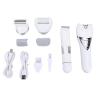 TARSHYRY Electric Body Hair Trimmer Womens Bikini Trimmer Lady Shaver with USB Rechargeable IPX6 Washable Rounded Safety Cutter Heads for Pubic Hair Grooming with Foot Grinder Head view 1
