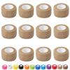 12 Pack Self Adhesive Bandage Wrap, 2.5cm x 4.5m Non-Woven Self Adherent Cohesive Bandage, Vet Wrap Wound Tape for Thumb Finger Wrist Knee Ankle, Skin view 1