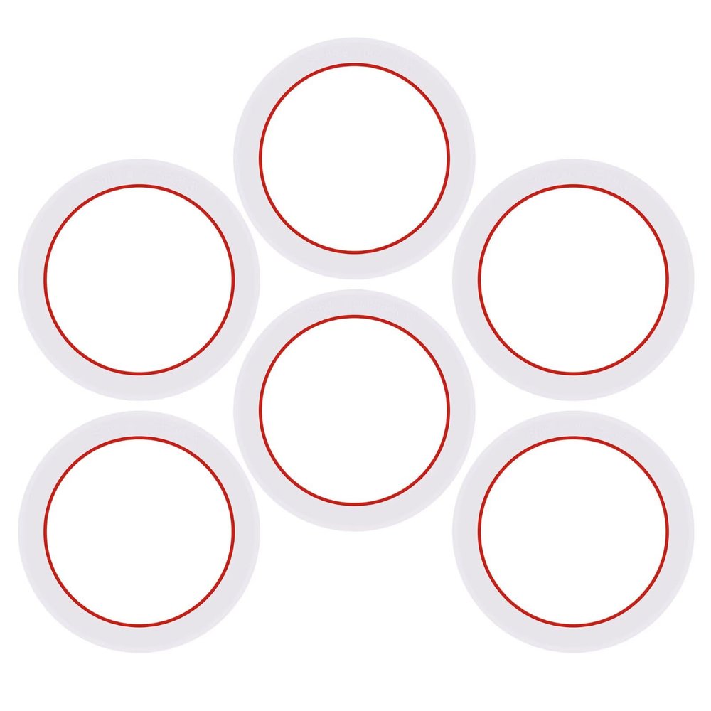 [UPGRADED] Sealing Gasket for Bialetti Moka Induction 4 Cups & Moka Express 4 Cups Iconic Stovetop Espresso Maker - 6 PCS Replacement Food Grade Silicone Seal Ring for Aluminum Coffee Maker Pots