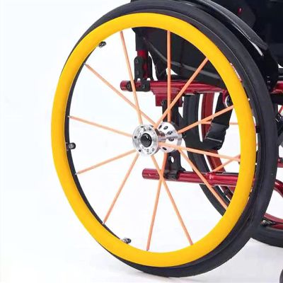 1 Pair Wheelchair Push Rim Covers | Universal 20/22/24 Inch Silicone Non-Slip & Wear-Resistant Hand Push Ring Protectors, Rear Wheel Grip Accessories for Wheelchairs