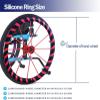 1 Pair Wheelchair Push Rim Covers | Universal 20/22/24 Inch Silicone Non-Slip & Wear-Resistant Hand Push Ring Protectors, Rear Wheel Grip Accessories for Wheelchairs view 2