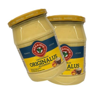 Kedainiu Konservai Lithuanian Original Mayonnaise 620G Condiment Salad Dressing Dipping Sauce Ready to Use Product of Lithuania Pack of 2