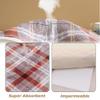 Hearda Reusable Incontinence Bed Pad, Absorbent Washable Incontinence Bed Sheets Plaid Checked Pattern Quilted Non-slip Bed Mattress Protector for Kids Adults Elderly (Pink,180x200cm) view 2