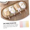 LIFKOME 30pcs Mirror Ice Cream Stick Acrylic Sticks for DIY Ice Pop Crafting Props Making Materials view 4