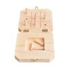 9 Hole Wooden Pegboard,Reactionary Speed Trainer Wood Board - 9-Hole Hand Dexterity Exercise Pegboard for Occupational Rehabilitation, Fine Motor Skills view 1