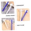 OATIPHO 8pcs Denture Brush Set for Easy and Convenient Cleaning, Double-Head Small White Pp Brushes for Mini Travel and Home Use view 3