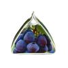 Grape Print Tissue Box Holder Aesthetic Tissue Box Cover, Leather Tissues Holder for Countertop Office Desk view 3