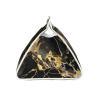 Black Marble Texture Golden Print Tissue Box Holder Aesthetic Tissue Box Cover, Leather Tissues Holder for Countertop Office Desk view 3