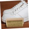 COLLBATH 2pcs Cleaning Brush Set with Wooden Handles Featuring Hard and Soft Bristles Multi-purpose Clothes Scrub Tool for Laundry and Shoe Cleaning view 3