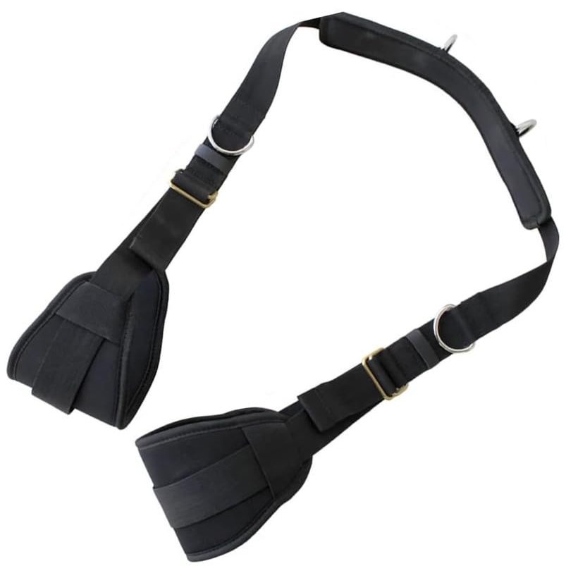 Black Nylon Adjustable Multifunctional Neck And Thigh Bracelet, Suitable For Outdoor Enthusiasts - D16-Uk