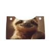 Adorable Sloth Print Tissue Box Holder Aesthetic Tissue Box Cover, Leather Tissues Holder for Countertop Office Desk view 2