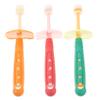 DEARMAMY 3pcs Boys and Girls Toothbrush Rotatable Manual Supple Brush Oral Cleaning Tool for Boy Girl Years Old Tooth Brush Random Color view 1