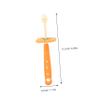 DEARMAMY 3pcs Boys and Girls Toothbrush Rotatable Manual Supple Brush Oral Cleaning Tool for Boy Girl Years Old Tooth Brush Random Color view 4